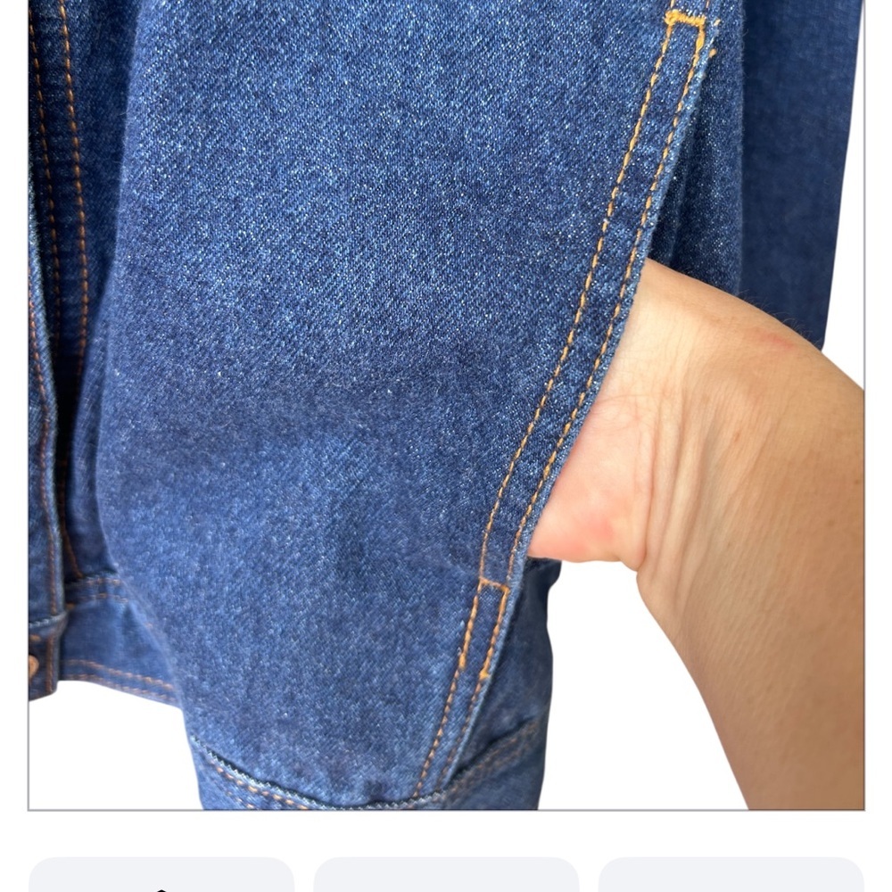 Vintage 1991 Ib Diffusion Sequin Beaded Denim Jea… - image 3